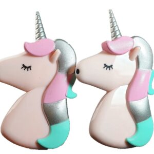 Pink Unicorn Style Beach Towel Clips Jumbo Size for Beach Chair, Cruise Beach Patio, Pool Accessories for Chairs, Household Clip, Baby Stroller. by C&H Solutions