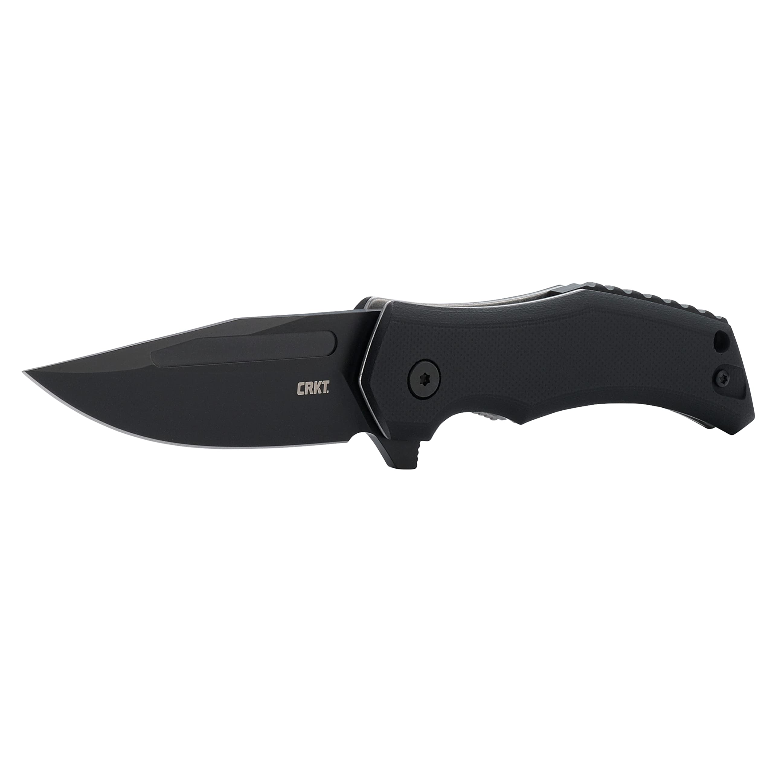 CRKT Fawkes EDC Folding Pocket Knife: Assisted Open Everyday Carry, D2 Blade, Liner Lock, G10 Handle with Reversible Pocket Clip 2372K