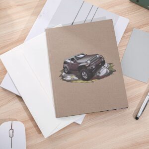 Liif Jeep Wrangler 3D Pop-Up Birthday Card for Men, Father's Day, Retirement, Get Well Soon