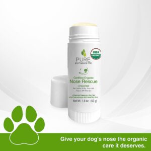 Pure and Natural Pet USDA Certified Organic Nose Rescue (Unscented) 1.75oz