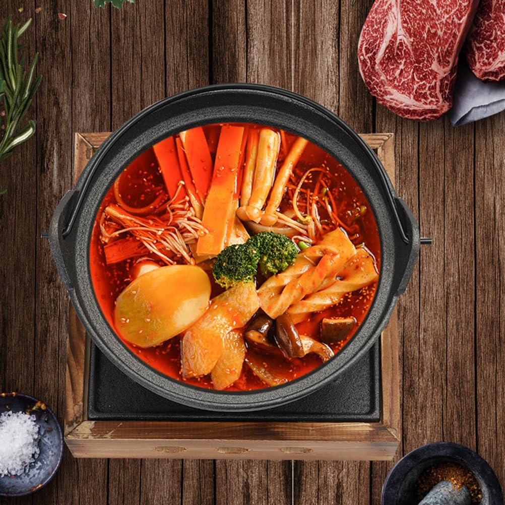 Cast Iron Nabe Pot Iron Soup Pot Cast Iron Stock Pot Non- Stick Cooking Pot Soup Pot Japanese Hot Pot Saucepan Stew Pot Casserole Pot Oven Pot With Furnace Sukiyaki Hot Pot Sukiyaki Hot Pot