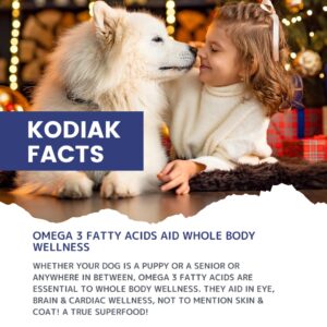 Kodiak Naturals 18oz Wild Alaskan Salmon Oil Formula for Dogs & Cats, a Balanced Blend of Pure Fish Oils with EPA and DHA from Wild-Caught Fish. Support for Skin & Coat, Joints, and Immune Health.