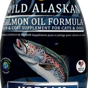 Kodiak Naturals, 32 oz Wild Alaskan Salmon Oil Formula - Balanced Blend of Pure Fish Oils, with EPA and DHA from Wild-Caught Fish, Support for Skin & Coat, Immune & Heart Health, and Joints