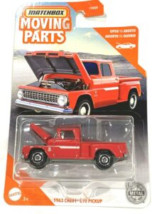 matchbox 1963 chevy c10 pickup, (red) 2020 moving parts