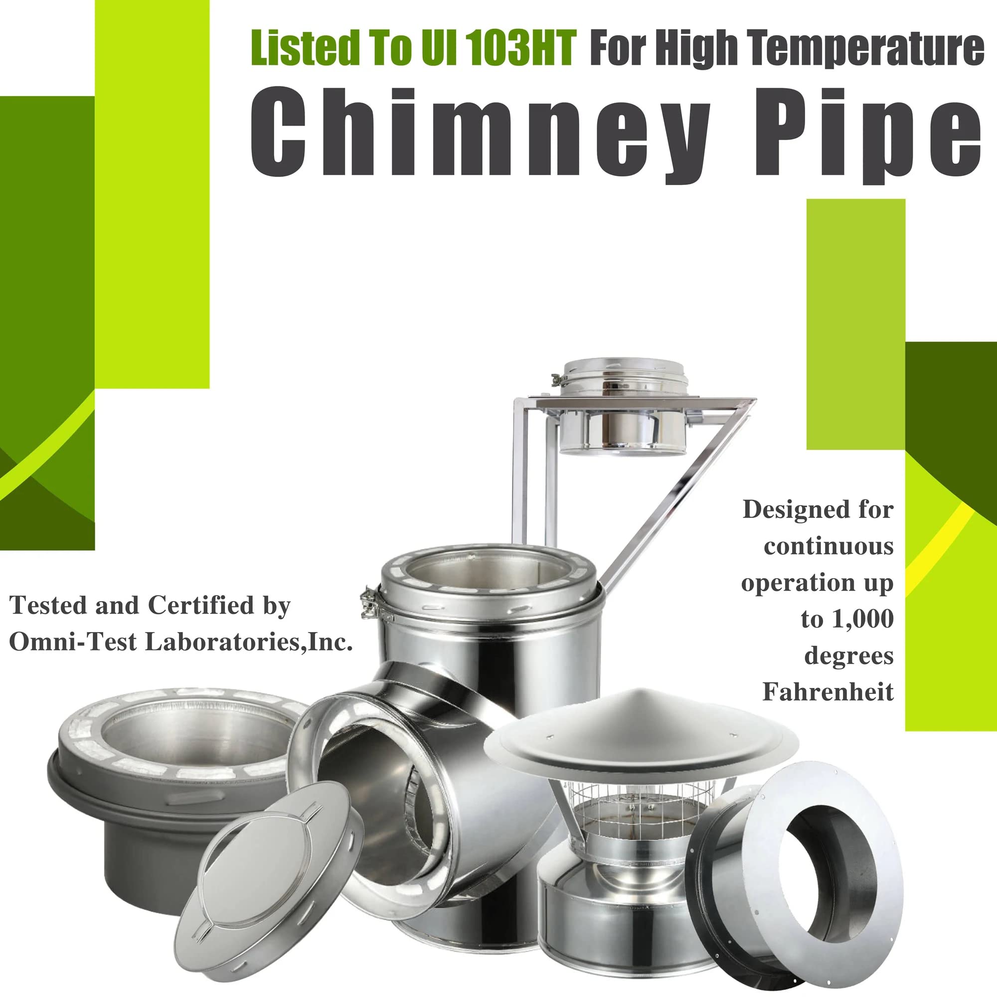 AllFuelHST Chimney Cap with Spark Screen for 8" Inner Diameter Chimney Pipe