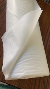 upholstery dust cover & white cambric 1.25 oz = 35g, 36" wide (3 yards)