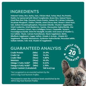 OPtimeal Dry Dog Food for Medium Dogs - Proudly Ukrainian - Dog Food Dry Recipe with High-Protein to Support Healthy Digestion for Medium Breeds (3.3 lbs, Turkey & Rice)