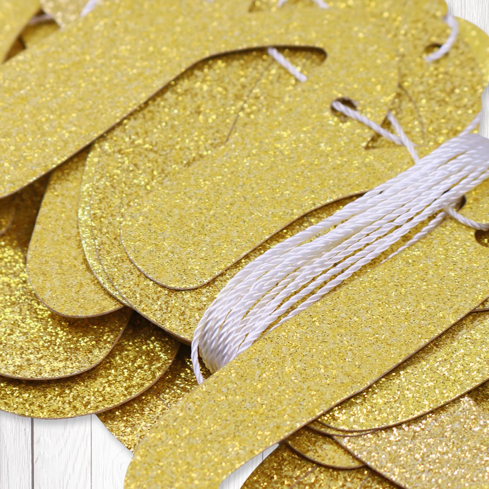 Mountains, Mimosas and Mayhem Banner, Cabin Bachelorette Party Decorations Supplies, Camping Bridal Shower Bunting Garland, Pre-Strung, Gold Glitter