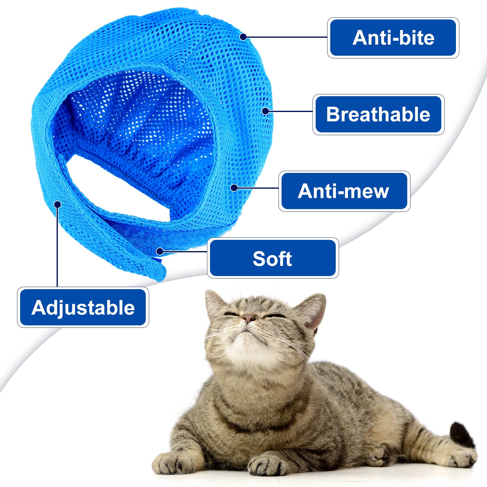 9 Pieces Cat Bathing Bag Set Cat Shower Bag Anti Bite and Anti Scratch Cat Grooming Bag for Pet Washing Brush Comb, Cat Muzzle, Nail Clipper, Nail File, Tick Tool (Blue, Turquoise)