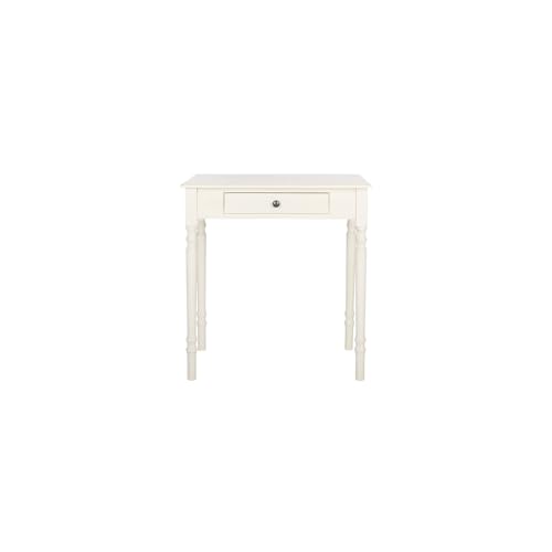 SAFAVIEH Home Collection Arina Distressed White 1-Drawer Computer Table Office Desk