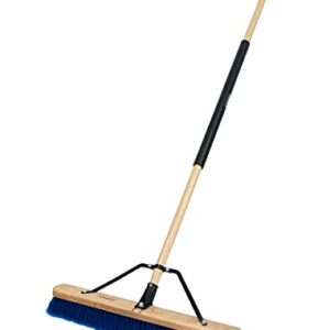 Harper 20201044 24 in. Indoor/Outdoor Dry All-Purpose Push Broom with Dual Bristles, for Dust, Gravel, Debris