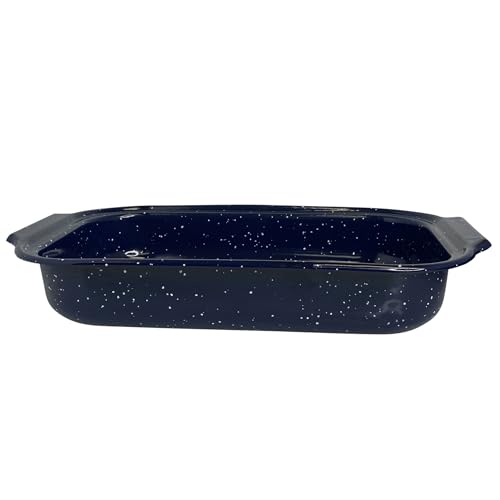 Imusa Traditional Blue Speckled Roaster/Baking Pan 12" x 7.8”