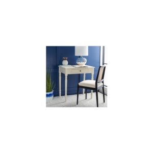 SAFAVIEH Home Collection Arina Distressed White 1-Drawer Computer Table Office Desk