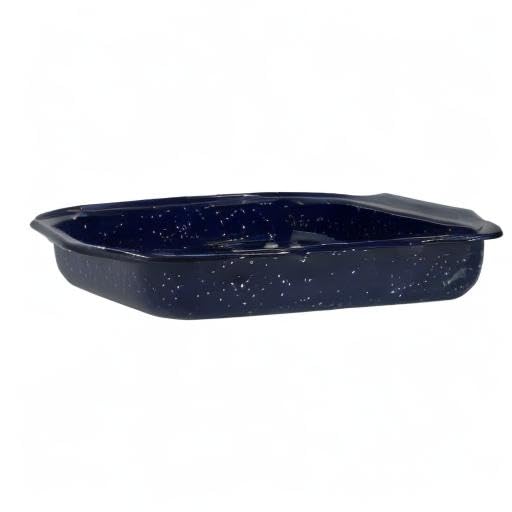 Imusa Traditional Blue Speckled Roaster/Baking Pan 12" x 7.8”