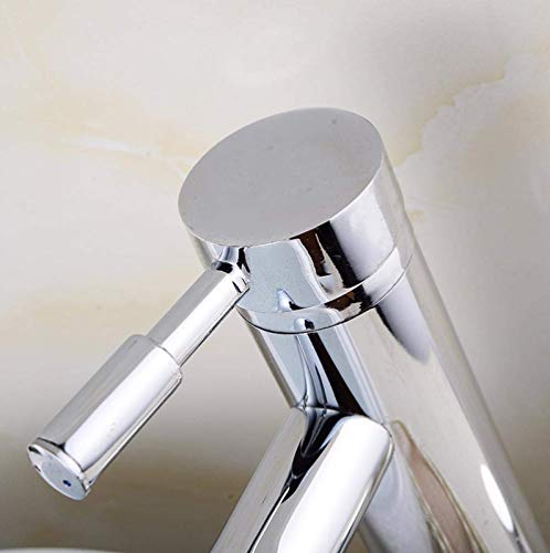 LUOFDCLDDD Water-Tap Bathroom Sink Tap Kitchen Sink Tap Stainless Steel Basin Faucet Polished Deck Mounted Bath Faucet Single Handle Hole Sink Mixer Water Tap Kitchen Faucet/a