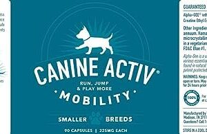 CANINE ACTIV Dog Joint Pain Relief Activity-Induced Capsules, Dog Joint Supplement Small Breed, Hip and Joint Supplement for Dogs, Dog Joint Pills for Fast Relief from Activity-Induced Pain - 90 Ct