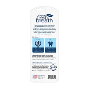 Fresh Breath Certified Wellness Collection Vet Strength Oral Care Kit for Large Dogs - Removes Plaque & Tartar - Freshens Bad Dog Breath - Teeth Cleaning Kit