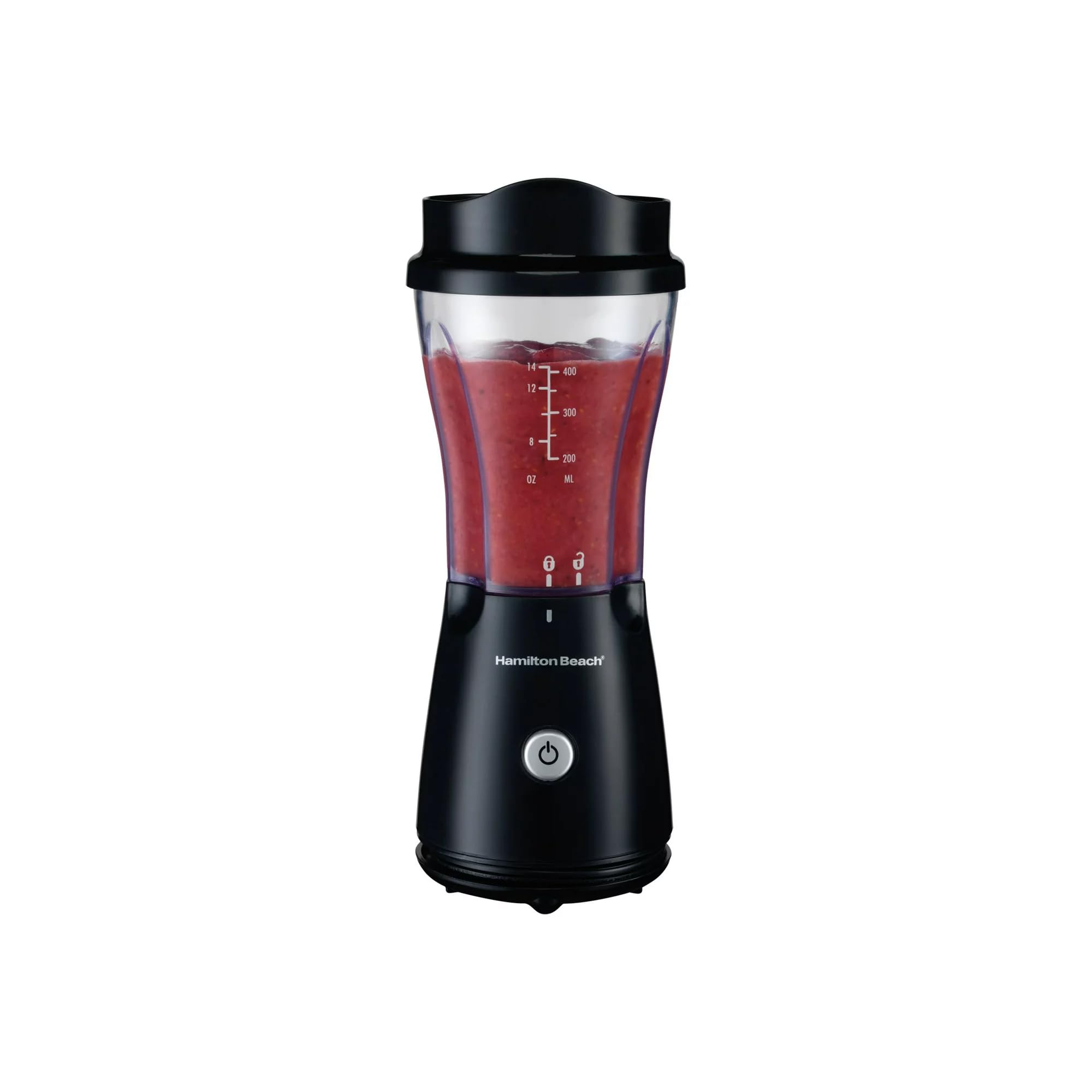 Hamilton Beach Personal Creations Blender with Travel Lid - Ice Crushing Black New