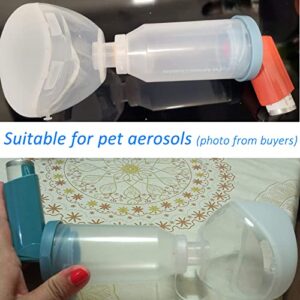 Pet Aerosol Chamber for Cats and Dogs - Larger Mask to Cover Snout and Mouth Which Make Pets Clam and Comfortablely - Specially Designed for Pets (S - Cats & Puppy)