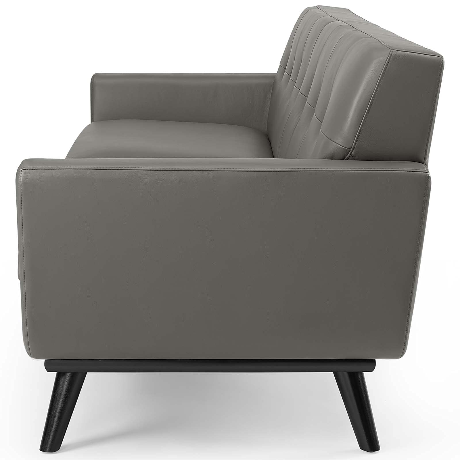 Sofa, Leather, Grey Gray, Modern Contemporary Urban, Living Lounge Room Hotel Lobby Hospitality