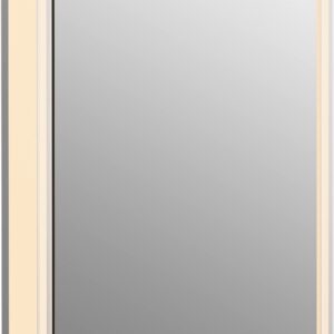 KOHLER K-81144-SLE-DA1 Maxstow Medicine Cabinet with LED Light, Mirror Door & Staggered Shelves, Rectangular Frame, 17" x 24"