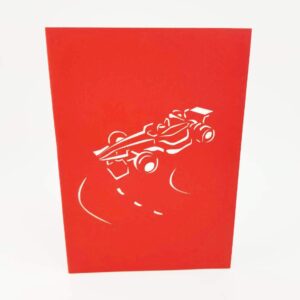 Racing Car 3D pop up greeting card - Formula One, Car Racing, F1, Happy Birthday, Congratulations, Car Lover, Just Because, Friendship, Thank You, Father's Day | Pop Card Express (Racing Car Birthday Card)