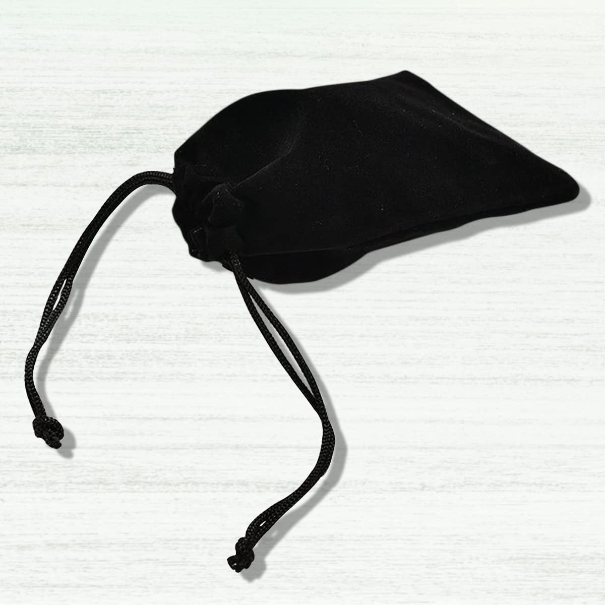 Drawstring Pouch, Black Velvet Bag for Jewelry, Gift Bag, Shoes, Food, Clothes with Flexible Uses 10 x 10 Inch (Black, 10x10 Inch, 4 Pieces)