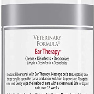 Veterinary Formula Clinical Care Ear Therapy, 4 oz. – Medicated Ear Drops to Help Relieve Bacterial and Fungal Infections in Dogs and Cats – Cleans and Deodorizes – 3 Pack