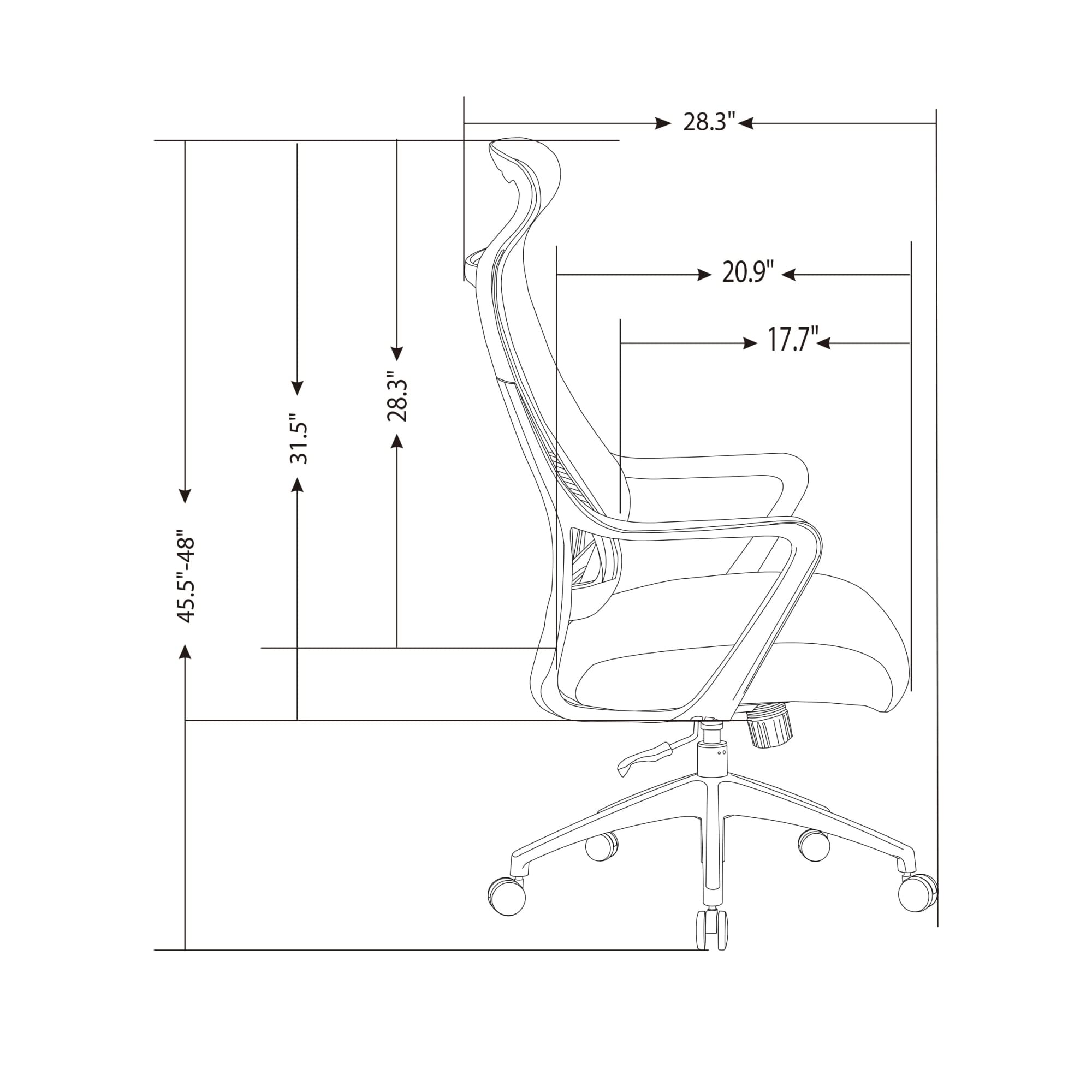 Realspace® Lenzer Mesh High-Back Task Office Chair, Gray, BIFMA Compliant