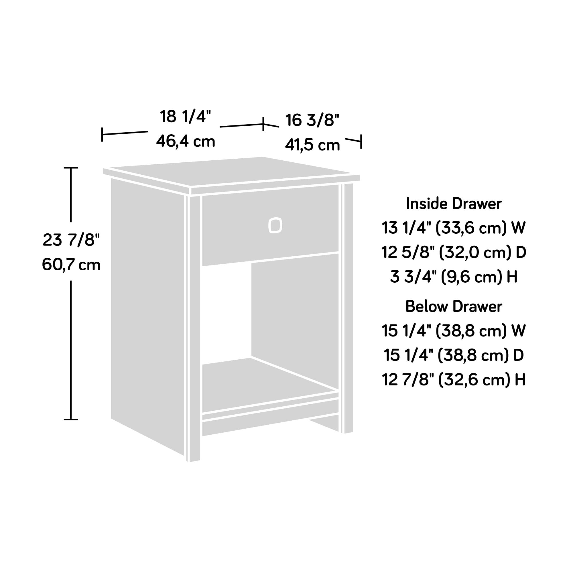 Sauder River Ranch Night Stand, Sindoori Mango Finish