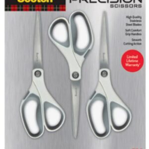 Scotch 8-Inch Precision Scissors, 3-Pack (1448-3)