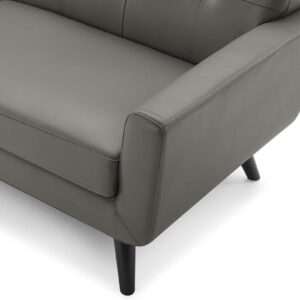 Sofa, Leather, Grey Gray, Modern Contemporary Urban, Living Lounge Room Hotel Lobby Hospitality