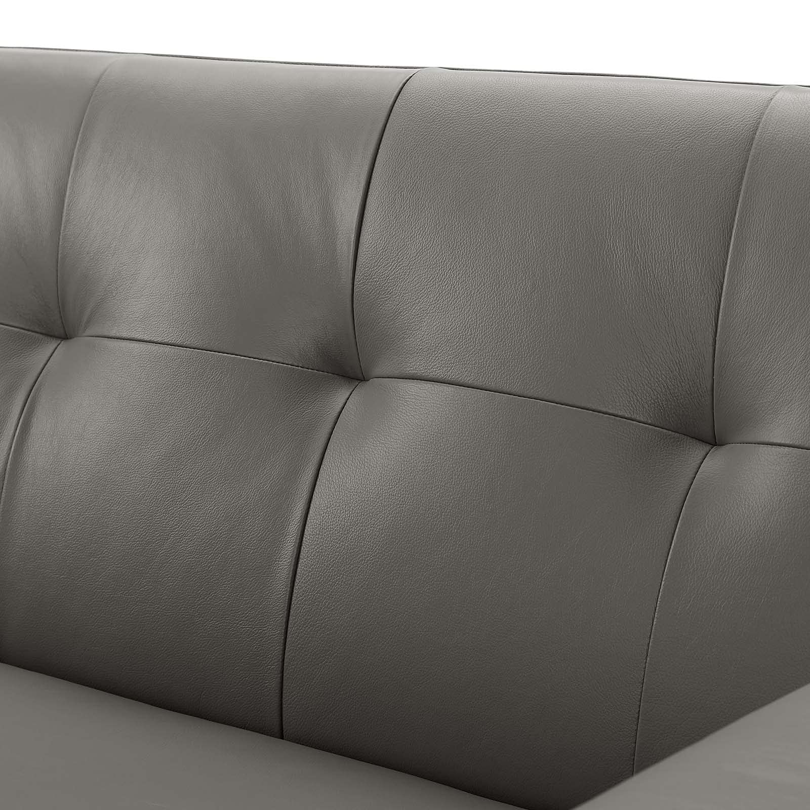 Sofa, Leather, Grey Gray, Modern Contemporary Urban, Living Lounge Room Hotel Lobby Hospitality