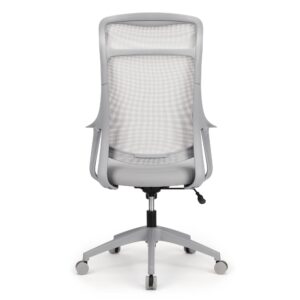 Realspace® Lenzer Mesh High-Back Task Office Chair, Gray, BIFMA Compliant