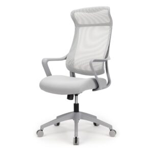 Realspace® Lenzer Mesh High-Back Task Office Chair, Gray, BIFMA Compliant