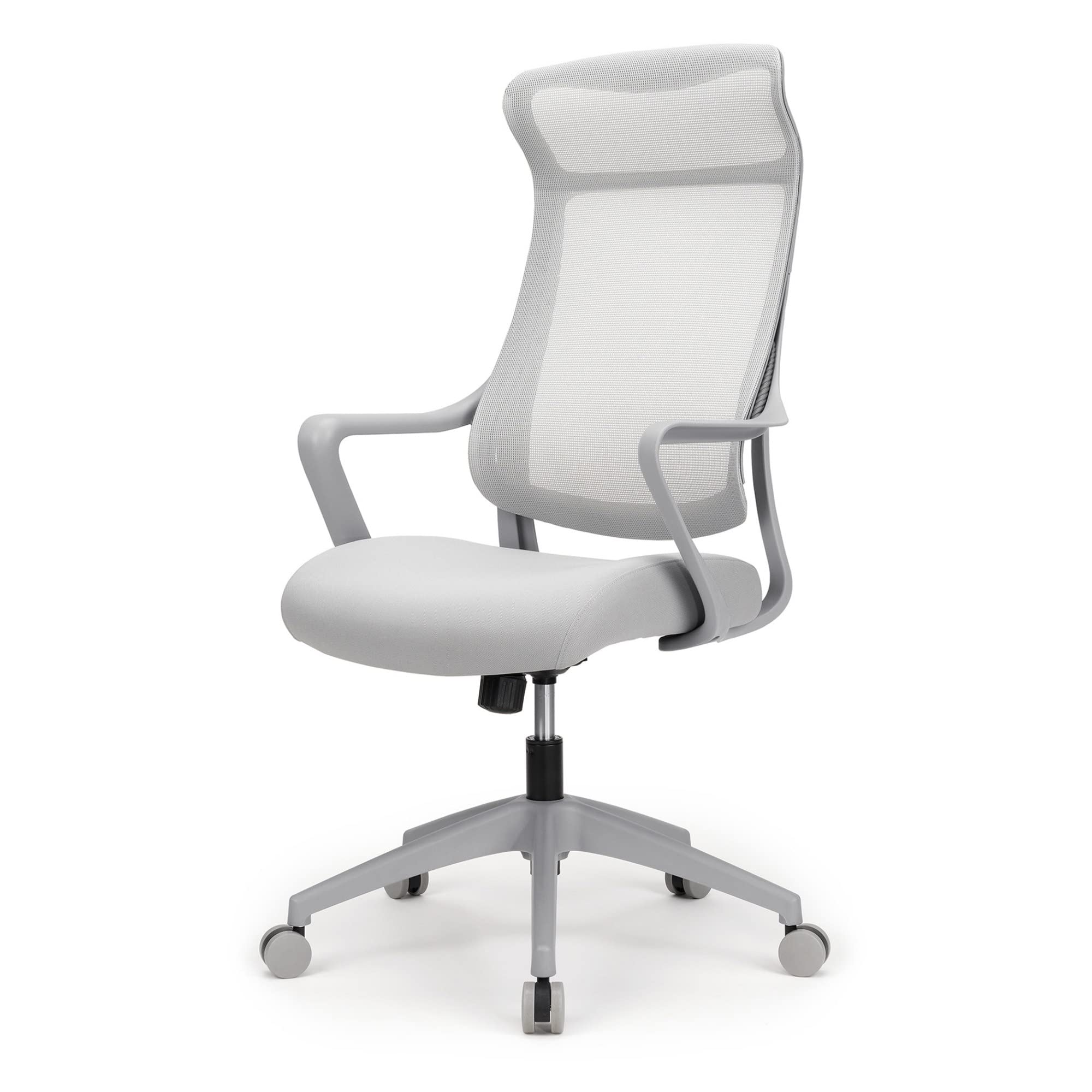 Realspace® Lenzer Mesh High-Back Task Office Chair, Gray, BIFMA Compliant