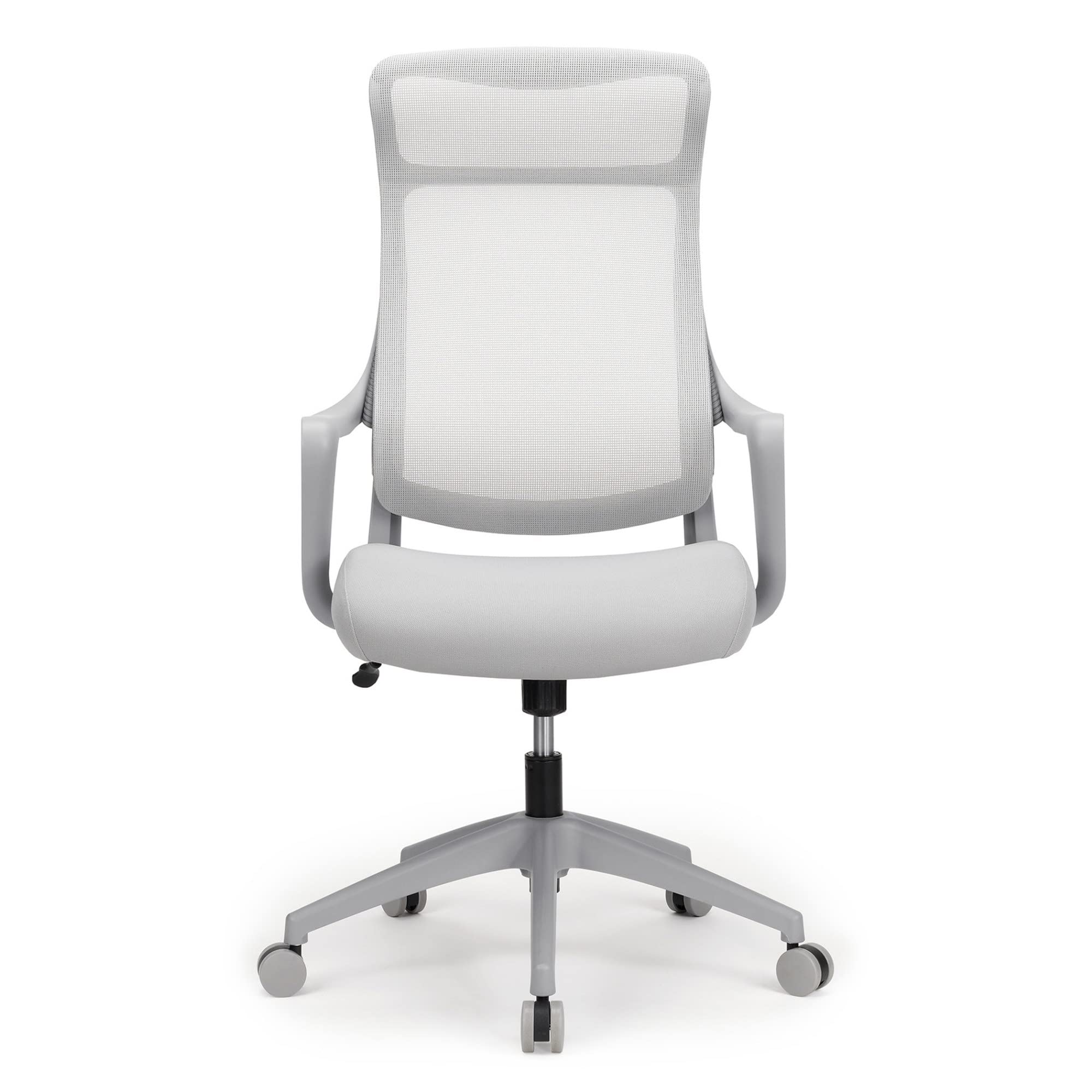 Realspace® Lenzer Mesh High-Back Task Office Chair, Gray, BIFMA Compliant