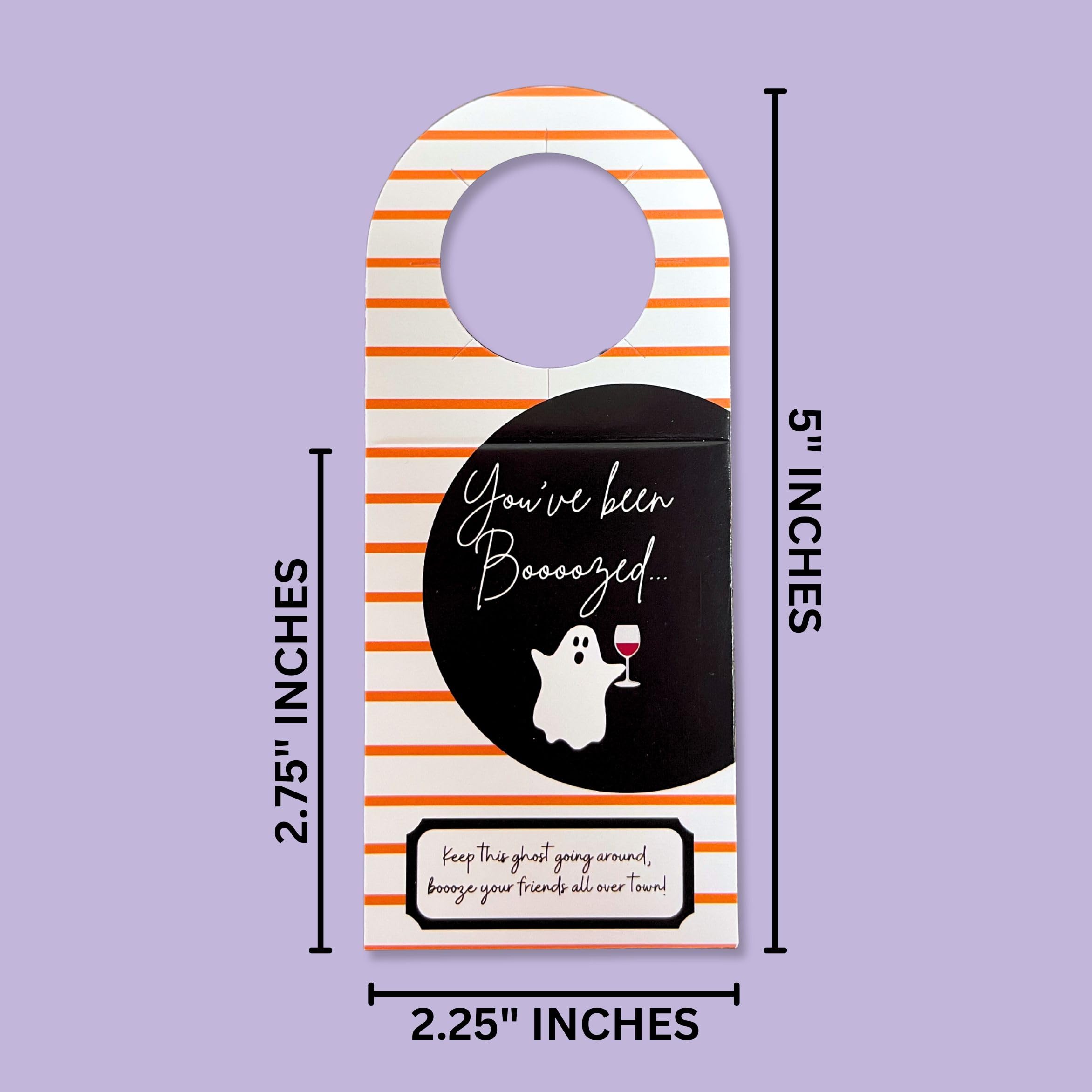 You've Been Boozed Tag | 15 Pack | Tags with Pre-Cut Hole to Use On Booze Bottles | You've Been Boozed Game | Mix of 3 Fall Designs | Wine | Alcohol Bottle Tags