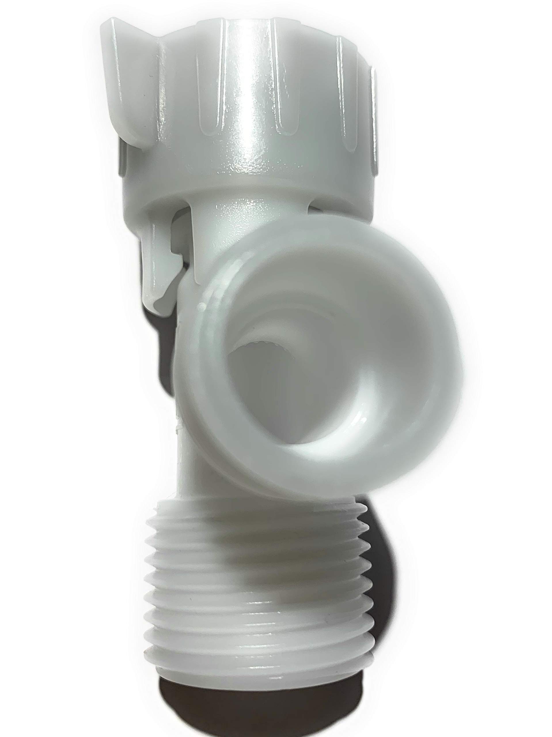 Plastic 7/8"(15/16") x 7/8"(15/16") x 1/2" T adapter connector for Bidet, toilet with Rubber Washer US Specification