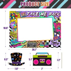 80s 90s Themed Party Decorations for Adults, 1990s Throwback Party Photo Booth Props, 80s 90s Birthday Party Picture Booth Frame and Props