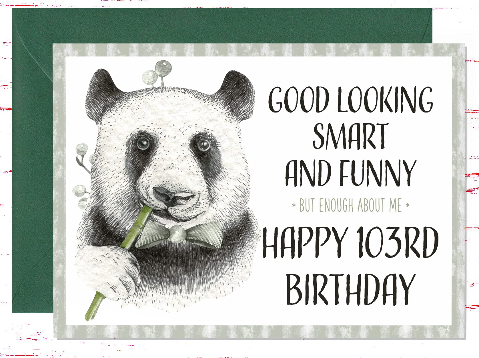 Audacious Cards 103rd Birthday Card, Funny Joking Birthday Card for 103rd Birthday