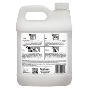 ROMAN 202221, Concentrate (32 oz), Perforating Scoring Tool, and Angled Scraper for Home Improvement-Yields 5 Gallons (1500 sq. ft Coverage) Wallpaper Remover Kit, Blue