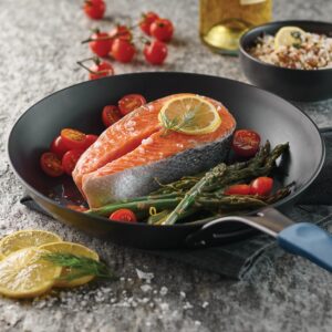 Tramontina Carbon Steel 8.5-Inch Small Frying Pan with Silicone Grip, Naturally Non Stick Skillet, Oven Safe