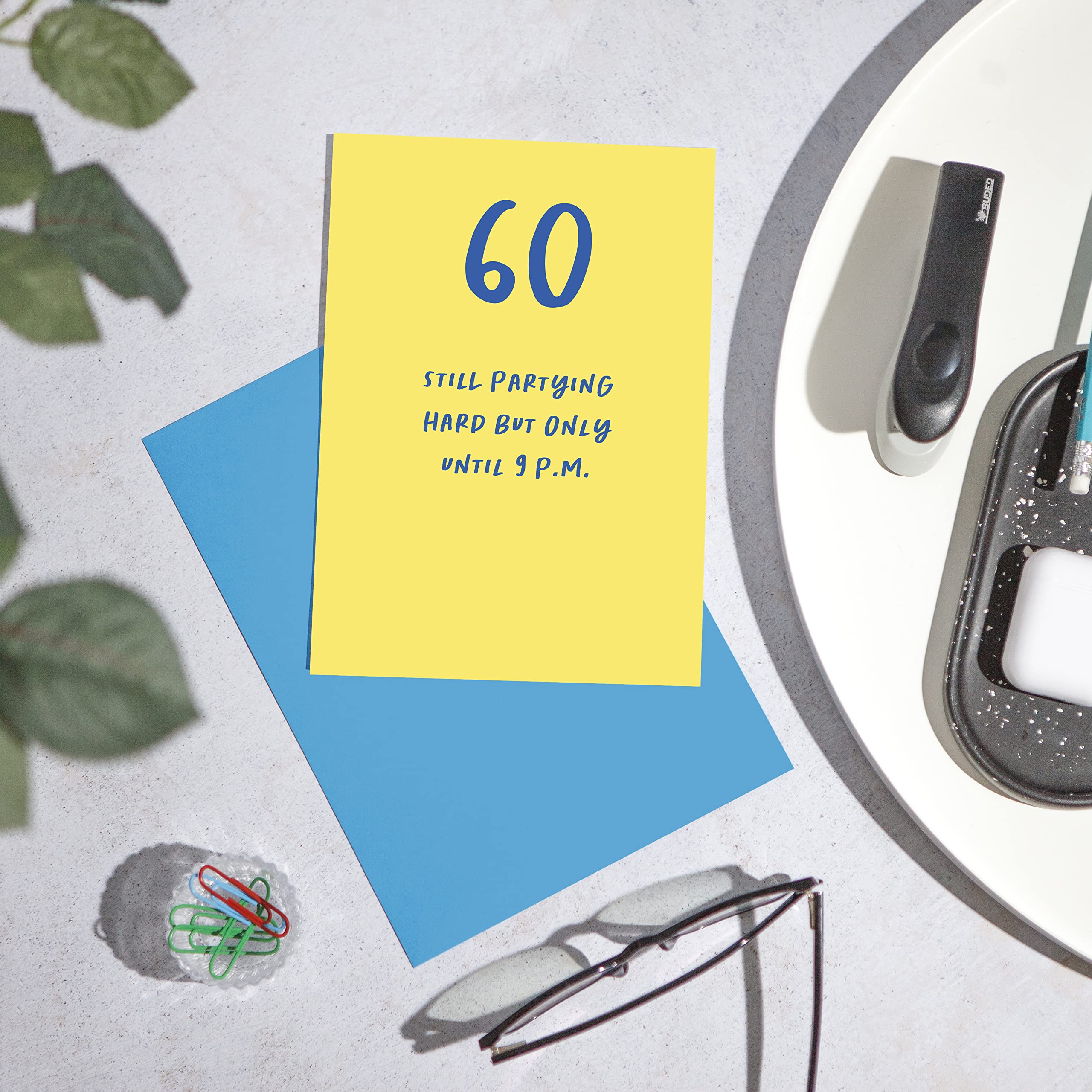 Huxters Birthday Card - 60th Birthday Cards for Men and Women – Funny Old Man Birthday Card – 350gsm Paper Birthday Cards for Mum and Dad - Funny Birthday Card for Friend women - A5…