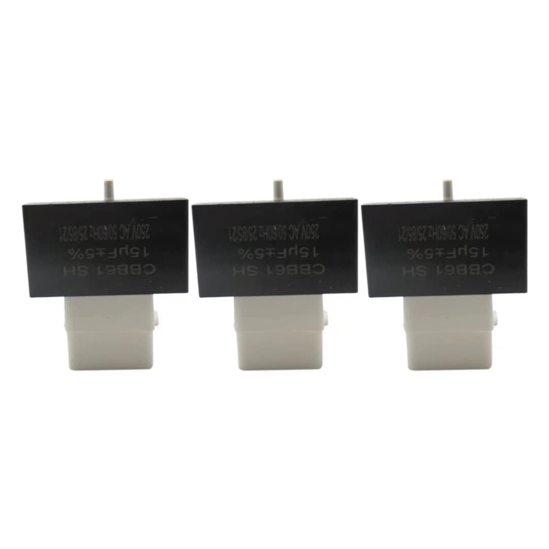 3PCS W10613606 Refrigerator Compressor Start Relay and Capacitor Compatible with Kenmore, Whirlpool, Admiral, Amana, Caloric, Crosley, Inglis, Jenn Air, Magic Chef Refrigerator