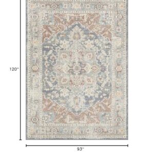 LUXE WEAVERS Pastel Floral Pattern Multi 8x10 Area Rug