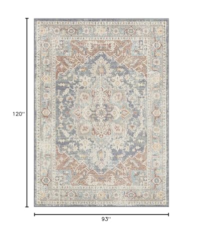 LUXE WEAVERS Pastel Floral Pattern Multi 8x10 Area Rug