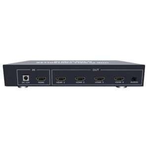 ISEEVY 4K UHD Video Wall Controller 2x2 1x2 2x1 TV Wall Processor Support 3840x2160@30 HDMI Input for 4 TV Splicing Display