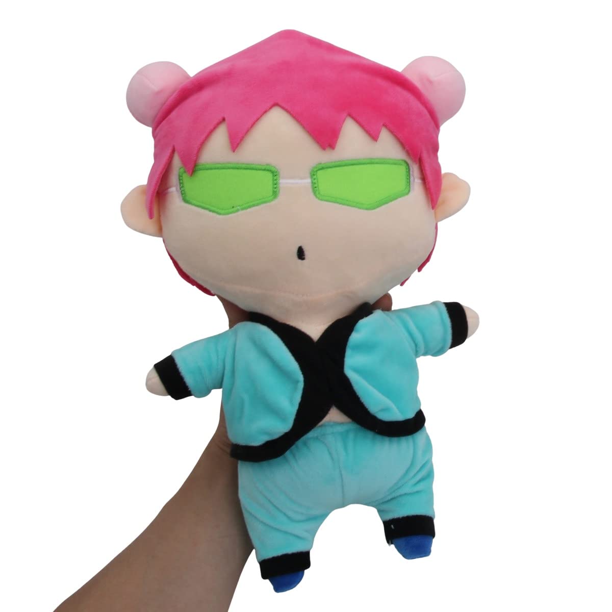 rabbtoy Giant Anime Saiki K Plush - Saiki Kusuo Plushie Doll 11inches - The Disastrous Life of Saiki K Stuffed Plush Pillow Toy