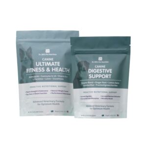 dr. bill’s canine ultimate fitness & health & canine digestive support dog supplement bundle